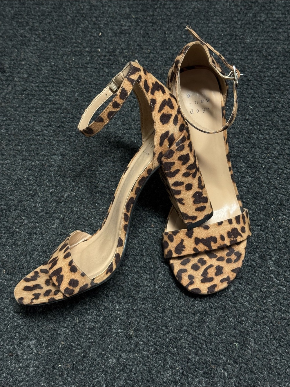 A New Day Leopard Print Block Heels